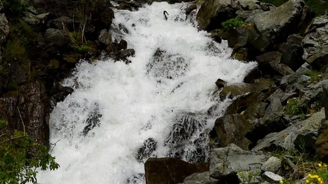 A rugged mountain stream Stock Footage 76423813