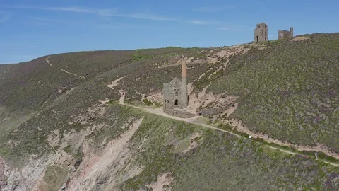 Rugged North Cornish Coast Stock Footage 112073925