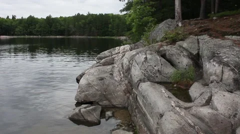 Rugged Ontario Rocks Stock Footage 65280588
