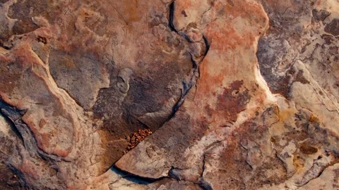 Rugged Rock Surface 4K Texture With Weathered Patterns Video stock 321005752