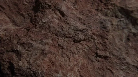 Rugged Rock Surface with Red Layers Stock Footage 287199165