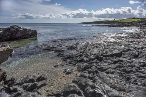 Rugged rocks in Cornwall Fotos Stock