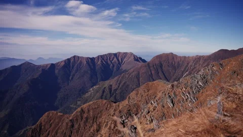 Rugged rocky ridge Stock Footage 344178996