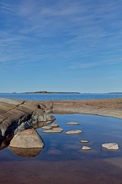Rugged seaside. Stock Photos