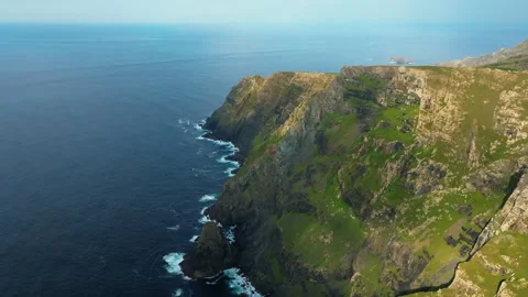 Rugged Sheer Cliffs Of Serra Da Capelada Stock Footage 254017434