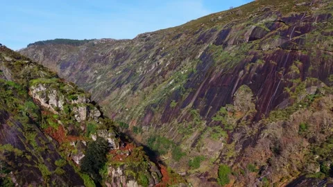 Rugged Terrain Of Eume River Canyon On Sunny Day 스톡 동영상 333252665