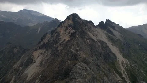 A Rugged Volcano in Ecuador Stock Footage 158579137