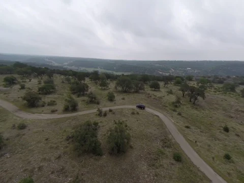 Rugged Wilderness with Black SUV Video stock 80207439