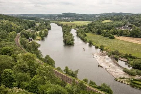 Ruhrtal in Witten Stock Photos