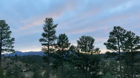 Ruidoso Cloudy Sunset Timelapse Stock Footage 143945468