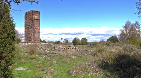 Ruin after wartime Stock Footage 50366656