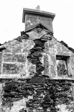 Ruin house Stockfoto's