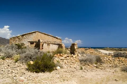 Ruin house Stockfoto's