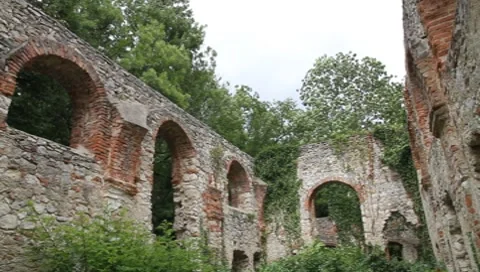 Ruin in the storm Vídeos de archivo 8523104