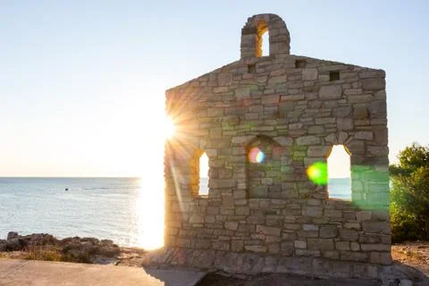 Ruin in the sun Stock Photos