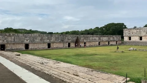 Ruin in Uxmal Stock Footage 217363313
