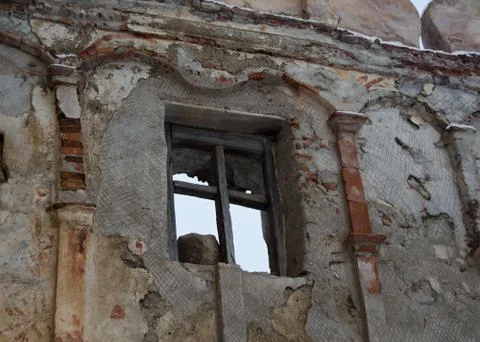 Ruin window Stock Photos