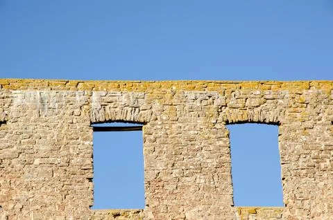 Ruin windows Stock Photos