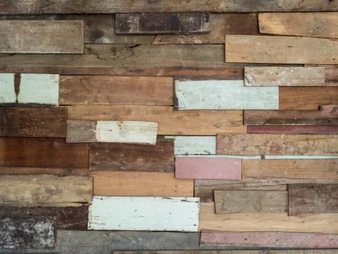 Ruine plank wall texture for background Stock Photos