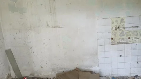 Ruined abandoned workshop building Stock Footage 273358761
