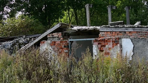 Ruined building Stock Footage 115987898