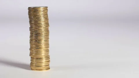 Ruined column of coins 库存影片 70211463