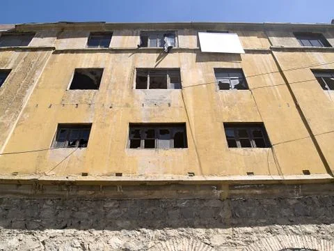 Ruined facade Stock Photos