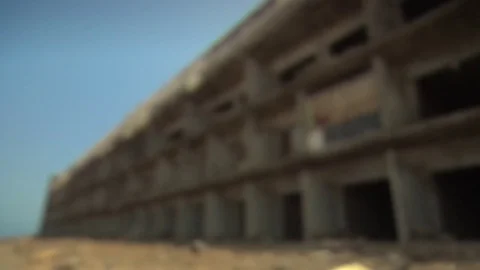 Ruined hotel Video stock 75912245