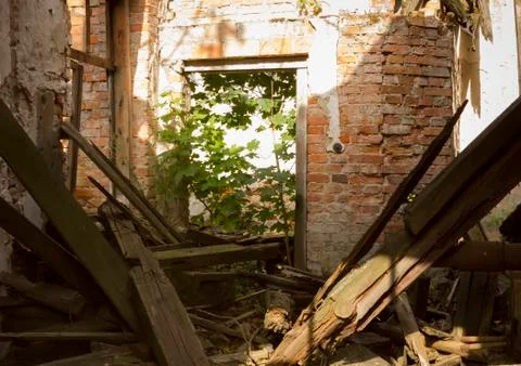 Ruined house Stock Photos