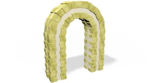 Ruined Stock Illustration