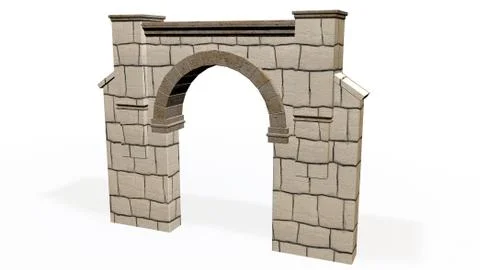 Ruined Stock Illustration