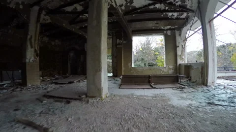 Ruined Interior of a Building Vidéo 47467681
