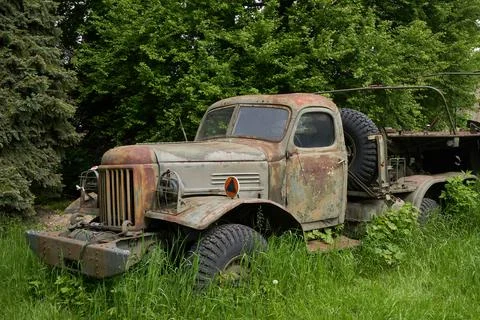 Ruined lorry Stock Photos