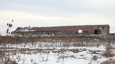 Ruined old building  Stock Footage 44269096