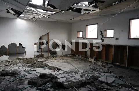 Ruined room Stock Photos