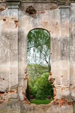 Ruined wall Stock Photos