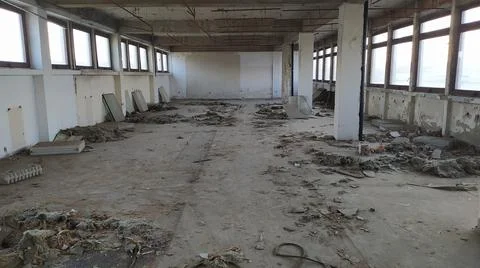 The ruins of an abandoned building Stock Photos