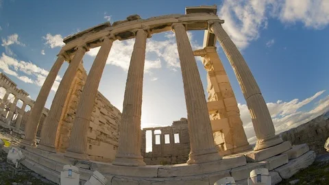Ruins of the Acropolis Stock Footage 87153718