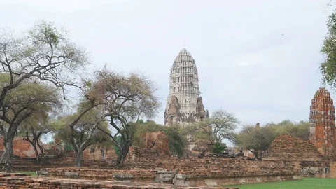 Ruins of the ancient Buddhist temple Stock-Footage 75904067
