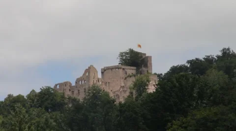 Ruins of an ancient castle. Stock Footage 40337834