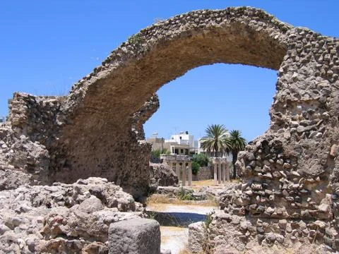 Ruins of ancient cities Stock Photos