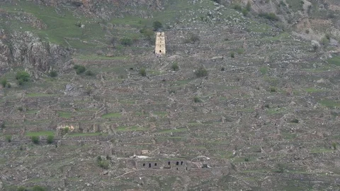 Ruins of the ancient city Stock Footage 75494086