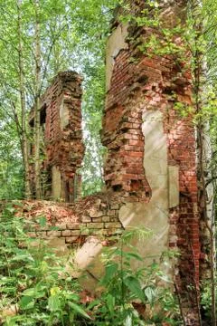 Ruins of an ancient monastery. Stock Photos