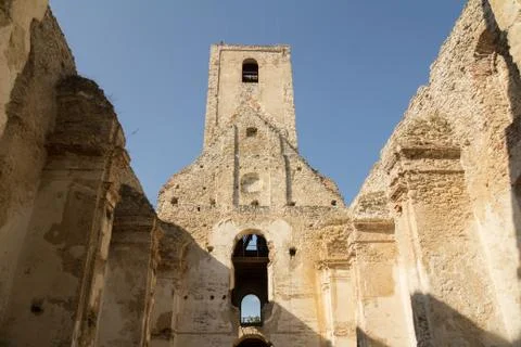 Ruins of ancient monastery Stock Photos