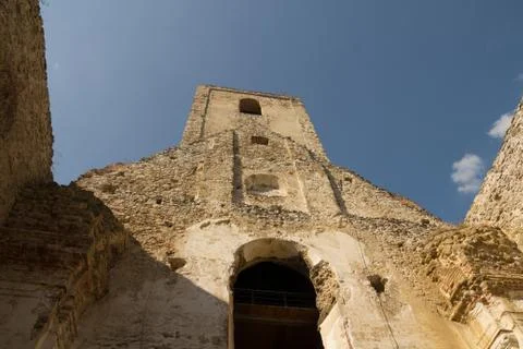 Ruins of ancient monastery Stock Photos