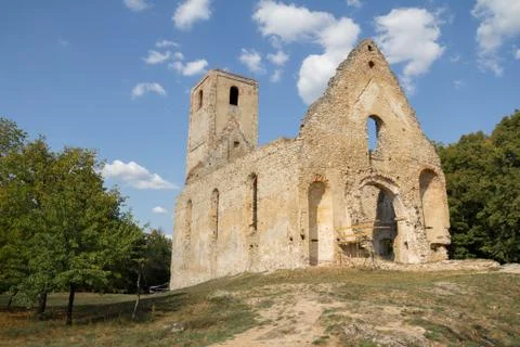 Ruins of ancient monastery Stock Photos