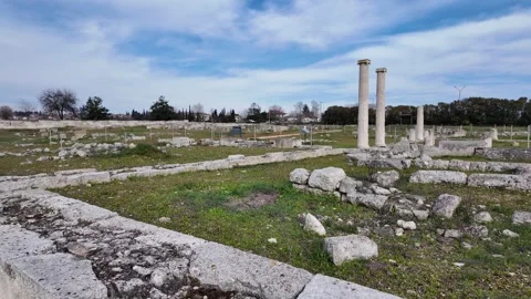Ruins of Ancient Pella, Greece Video stock 331240153