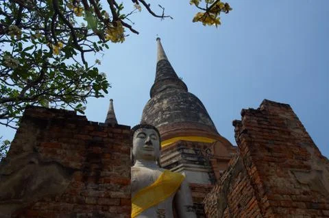 The ruins of an ancient temple Foto stock