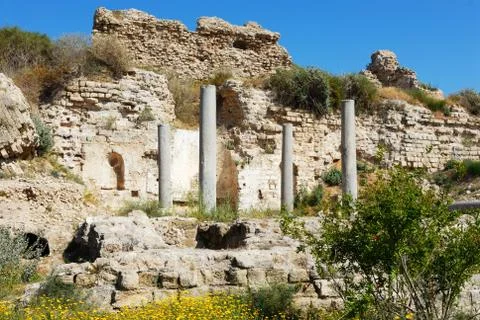 Ruins of an ancient temple Stock Photos