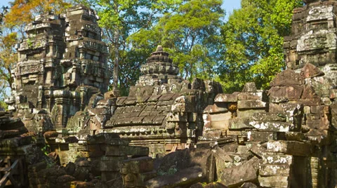 Ruins of ancient temples of the 12th century. cambodia, angkor Stock-Footage 35739972
